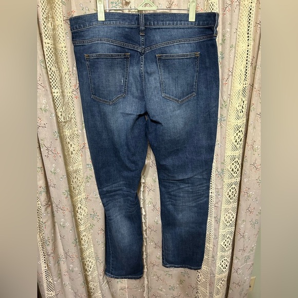 J.Crew Stretch Slim Blue Distressed Boyfriend Jeans Size 31 - Picture 3 of 4